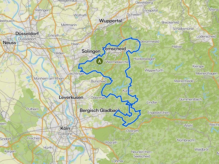 Velo Solingen RTF 161km 2026 | Rennrad-Tour | Komoot